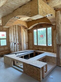 Interior construction in progress